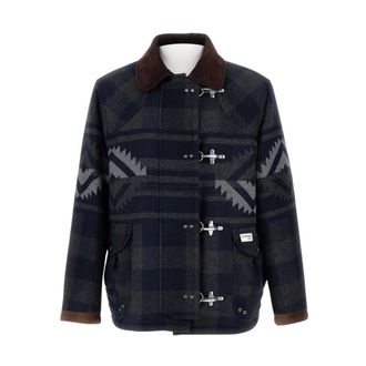 Fay Light Jackets, male, Blue, Size: S Blouson Jacket