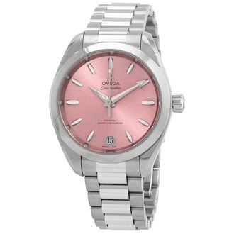 Omega Pre-owned Omega Seamaster Aqua Terra Shell Pink Dial Ladies Watch 220.10.34.20.10.003