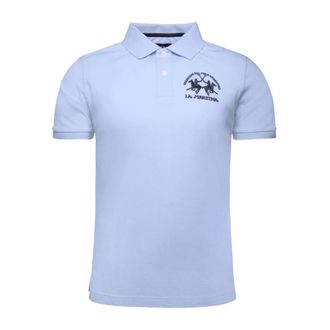 La Martina Blauwe Polo - Heren - Tops - Blauw - Maat: 3XL