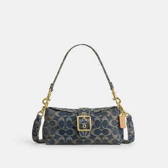 Coach Abbie Shoulder Bag In Signature Regenerative Cotton Denim