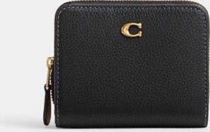 Coach Womens Essential Billfold Wallet in Black | Leather