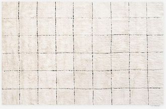 Linea Paralela Alfombra algodón Noa Natural y Negro 120 x 180 cm