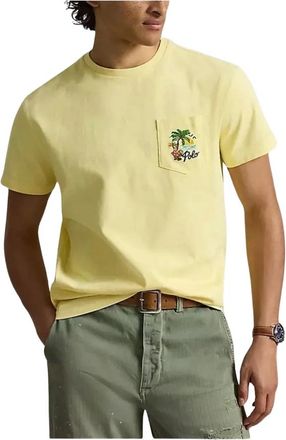 Polo Ralph Lauren Camiseta con bolsillo bordado - Tops - Hombre - Amarillo - S