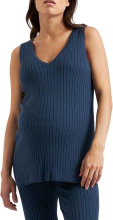 Ripe Sophie Rib Maternity/Nursing Top in French Navy at Nordstrom, Size Xx-Large
