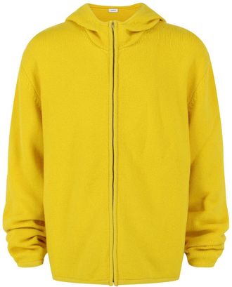 Ferragamo Cashmere-Blend Zip-Up Hooded Sweatshirt