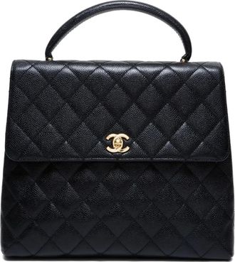 Chanel Borsa a mano Kelly con manico 1990 - Nero