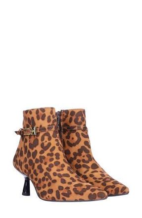 SaintG Pera Pointed Toe Bootie in Leopard at Nordstrom Rack, Size 10-10.5Us / 41Eu
