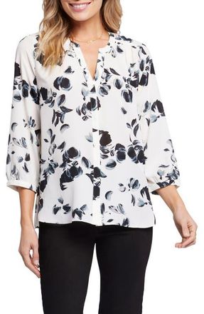 NYDJ Pintuck Blouse in Joyful Dot at Nordstrom, Size X-Large