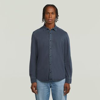 G-Star Jersey Shirt - Midden blauw - Heren