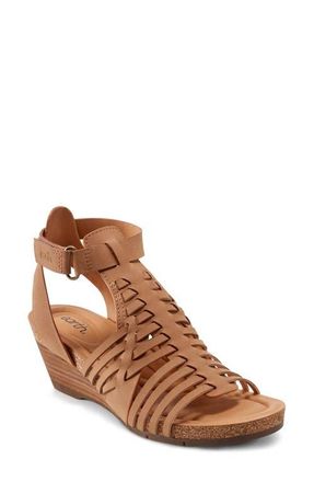 Earth Hattie 3 Wedge Sandal in Medium Brown at Nordstrom, Size 8.5