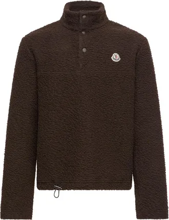 Moncler Moncler Logo Knit Sweatshirt, Men, Brown, Size: 3xl