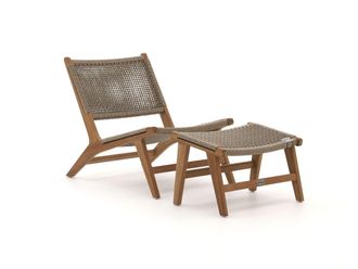 Bellagio la vita attrattiva Bellagio Elcito lounge tuinstoel met voetenbank