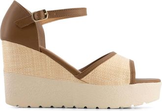 Andrea Womens Ankle Strap Sandal In Beige