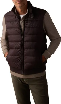 The Normal Brand Sportivo Nylon Puffer Vest in Dark Brown at Nordstrom, Size X-Large
