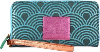 Kurt Geiger Portafoglio con zip e decorazione arcobaleno - Blu