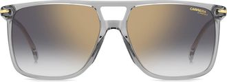 Carrera 59mm Navigator Sunglasses in Grey/Grey Sf Gd Sp at Nordstrom