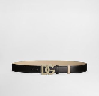 Dolce & Gabbana Calfskin Belt - Man Belts Multicolor 100