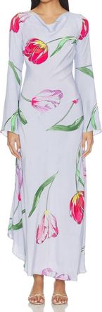 Free People Zadie Diagonal Seam Midi Dress In Spring Combo