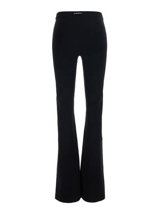 Pinko High-Waisted Tech Fabric Trousers - Black