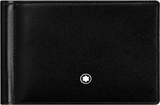 Montblanc Meisterstuck Leather Bifold Wallet with Money Clip, Black
