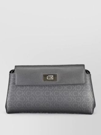 Calvin Klein monogram chain clutch bag