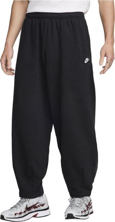 Nike Club Fleece Oversized French Terry Pants Asia Sizing Black White HJ1823-010