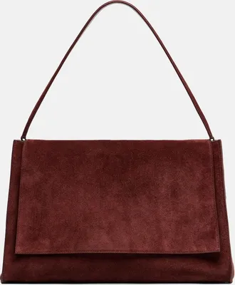 Nour Hammour Amal suede shoulder bag