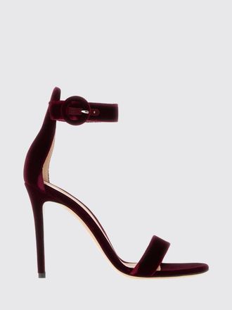 Gianvito Rossi Heeled Sandal Woman color Burgundy
