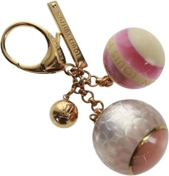 Louis Vuitton Pre-owned Accessories, female, Pink, Size: ONE SIZE Pre-owned Canvas Key-holder