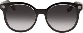 Ferragamo Grey Gradient Round Ladies Sunglasses SF833S00153