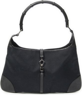 Gucci Pre-owned Womens Bamboo Jackie Hobo Shoulder Bag - Black - One Size