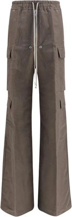 Rick Owens Cargobelas Broek - Dames - Broeken - Bruin - Maat: 3XL Zijde