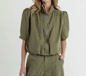Sundays Teddy Jacket In Olive