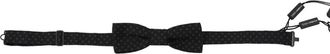 Dolce & Gabbana Luxe Zwart Gestreepte Strik - Heren - Accessoires - Zwart - ONE Size - Accessoires