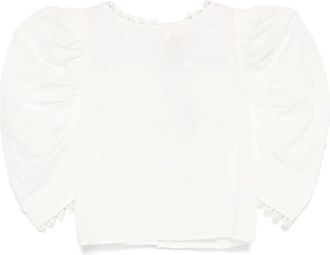 Farm Rio Blusa Ricamino - Bianco