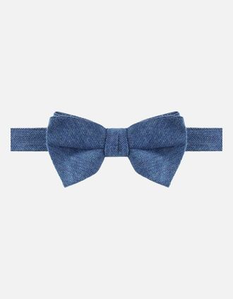 Dunhill Mens Dunhill Bow Tie - Blue - Size: ONE size