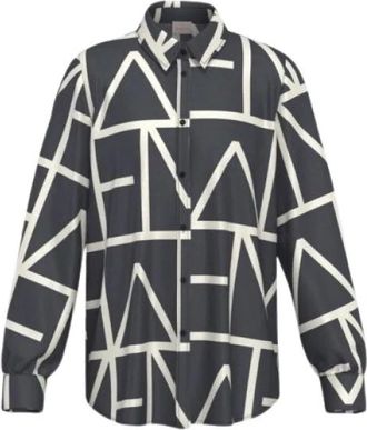 Marella Parole Shirt - Dames - Blouses & Shirts - Blauw - Maat: S Viscose