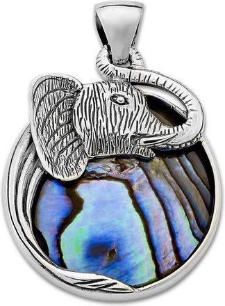 Samuel B. Samuel B Silver Pearl Elephant Pendant