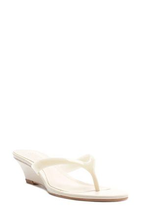 Schutz Roslyn Wedge Sandal in Sugar White at Nordstrom, Size 10.5