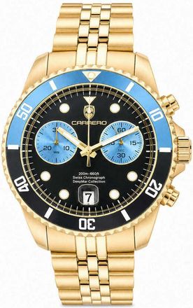 Torino Carrero Deepmar Chronograph Quartz Black Dial Mens Watch C1G6644-BKLBU