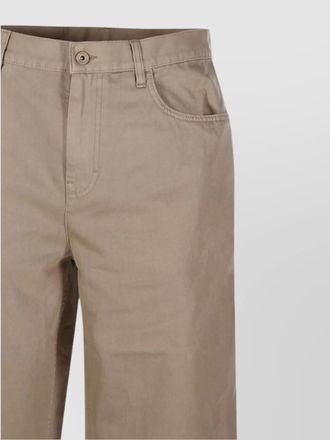 Burberry cotton wide-leg trousers