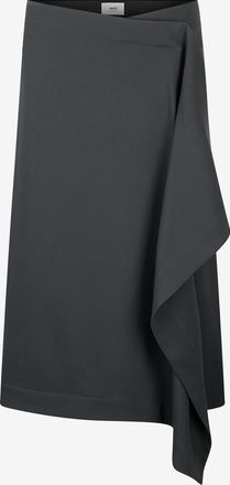 Ami Gewickelter Midi-Rock mit Volants