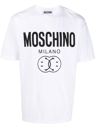 Moschino logo-print T-shirt - men - Cotton - 54 - White