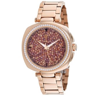 Christian Van Sant Womens Mirabella Orange Round 40mm