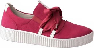 Gabor Womens Suede Moccasins In Pink