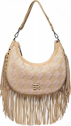 Ermanno Scervino Hobo Terra Straw Fringes - Beige