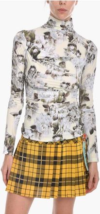 Off-white SEASONAL Second-Skin Long-Sleeve Top CHINE with Print size 40