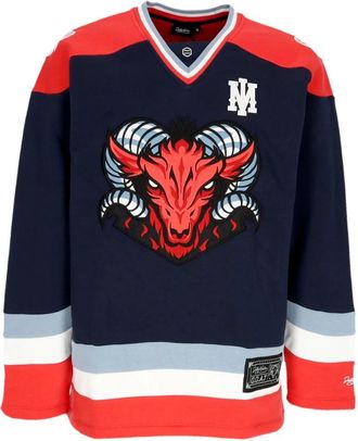 Dolly Noire Goat Hockey Crewneck - Heren - Sweatshirts - Veelkleurig - XL - Katoen - Hoodies & sweatvesten