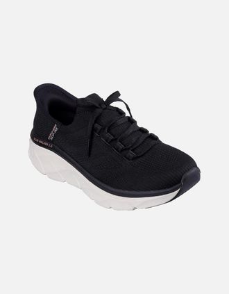 Skechers Womens DLux Walker 2.0 Thrill Movement Womens Trainers - Black - Size: 7