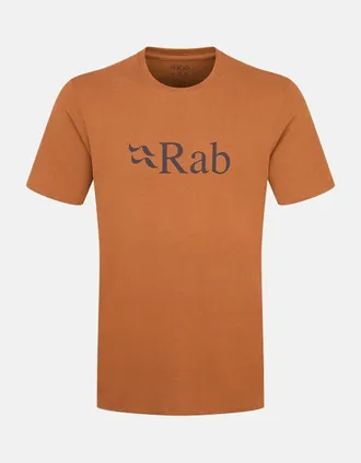 RAB Womens RAB NEXUS STANCE LOGO ORGANIC T-SHIRT RED EARTH - Orange - Size: 10/8